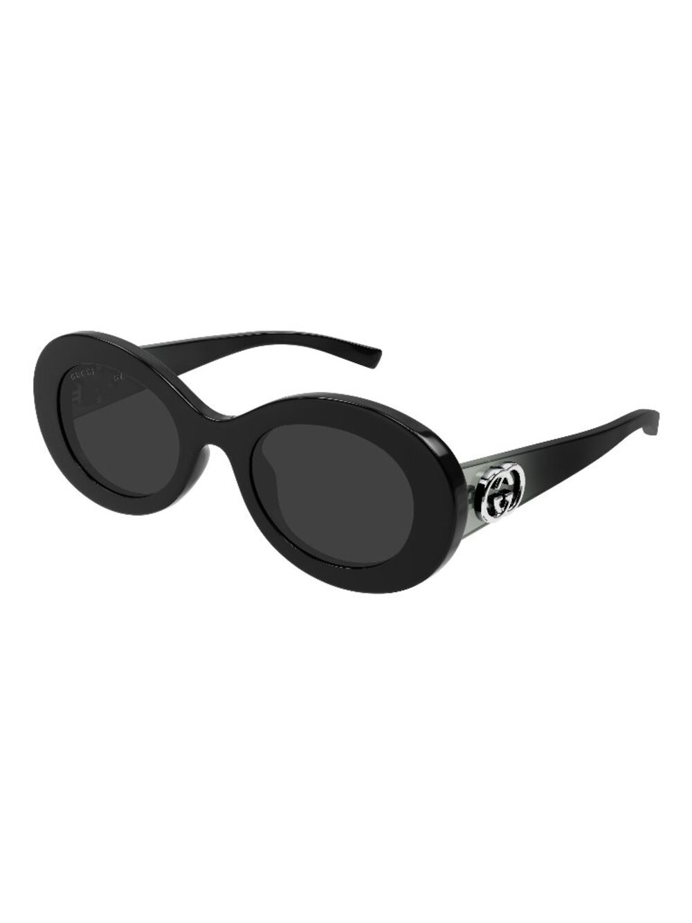 New Gucci Women's Sunglasses Black Grey Lens Injected Frame GG2026S 001 51